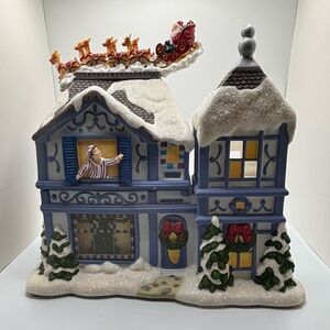 PartyLite The Night Before Christmas Musical Tea Light House P8651